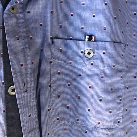 7 Diamonds size M collared button down slim fit - Picture 2 of 3